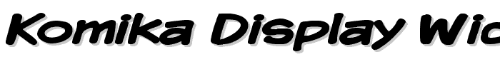 Komika Display Wide Bold font
